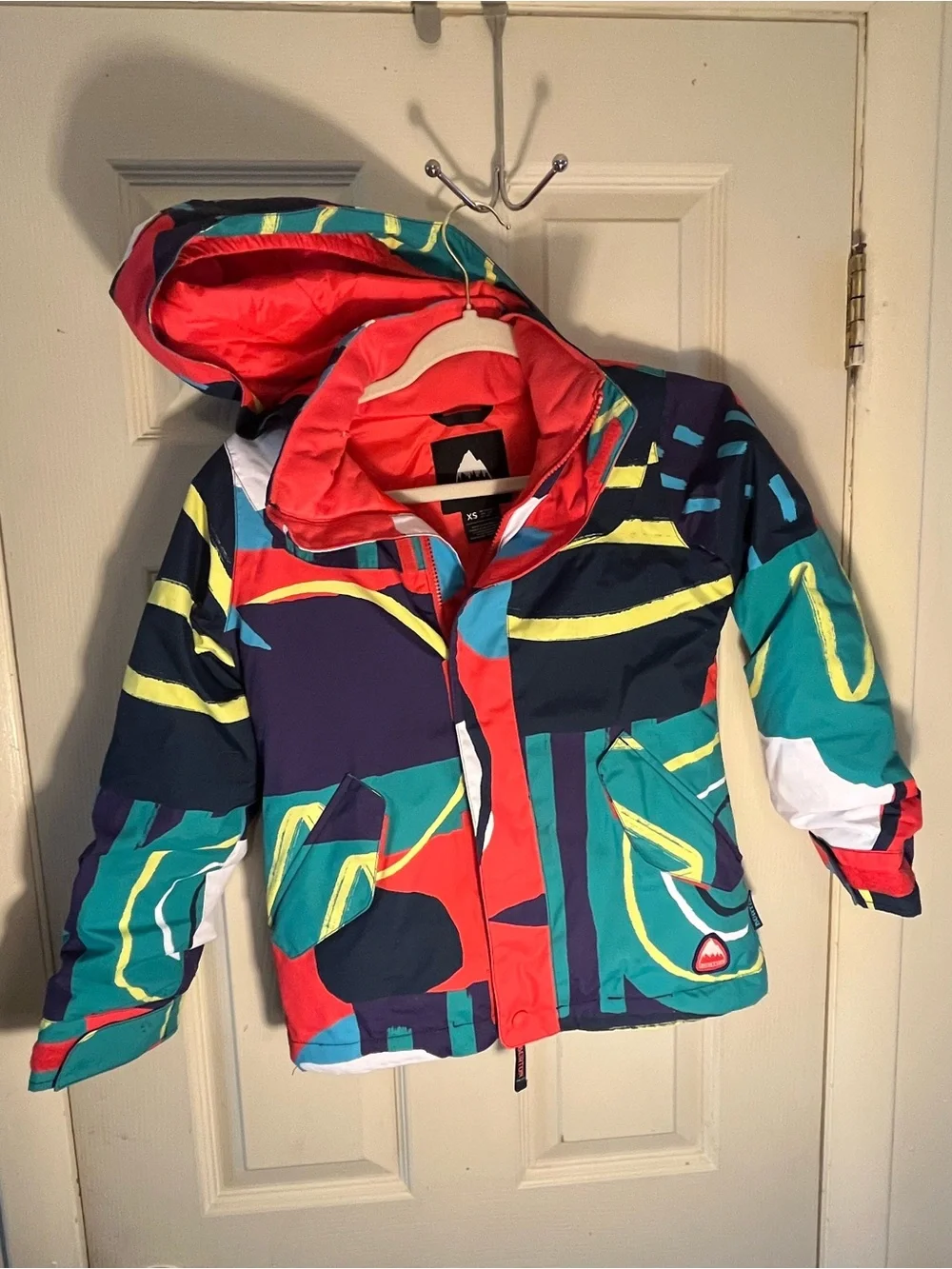 Burton Girls Elodie Snowboard Jacket XS Graphic Mix Multicolor